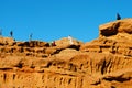 Tourists in Wadi Rum desert, Jordan